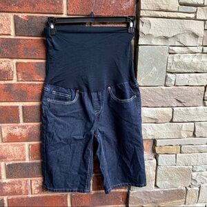 Bella Vida Dark Blue Maternity Shorts Sz S